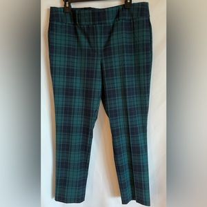 NWOT - Loft - Plaid Skinny Trousers - Size 12